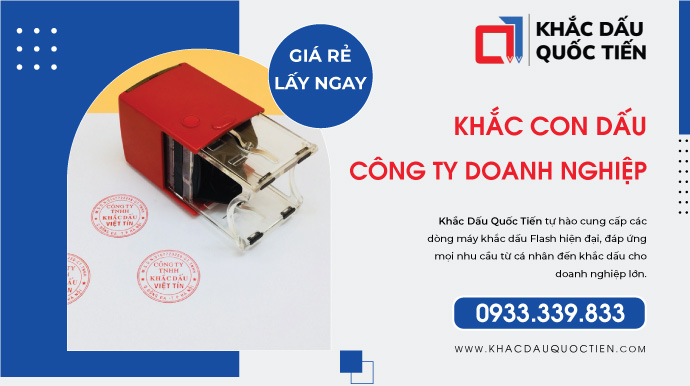 KHẮC DẤU CÔNG TY ĐẸP RẺ, UY TÍN, LẤY NGAY TRONG NGÀY | KHẮC DẤU QUỐC TIẾN