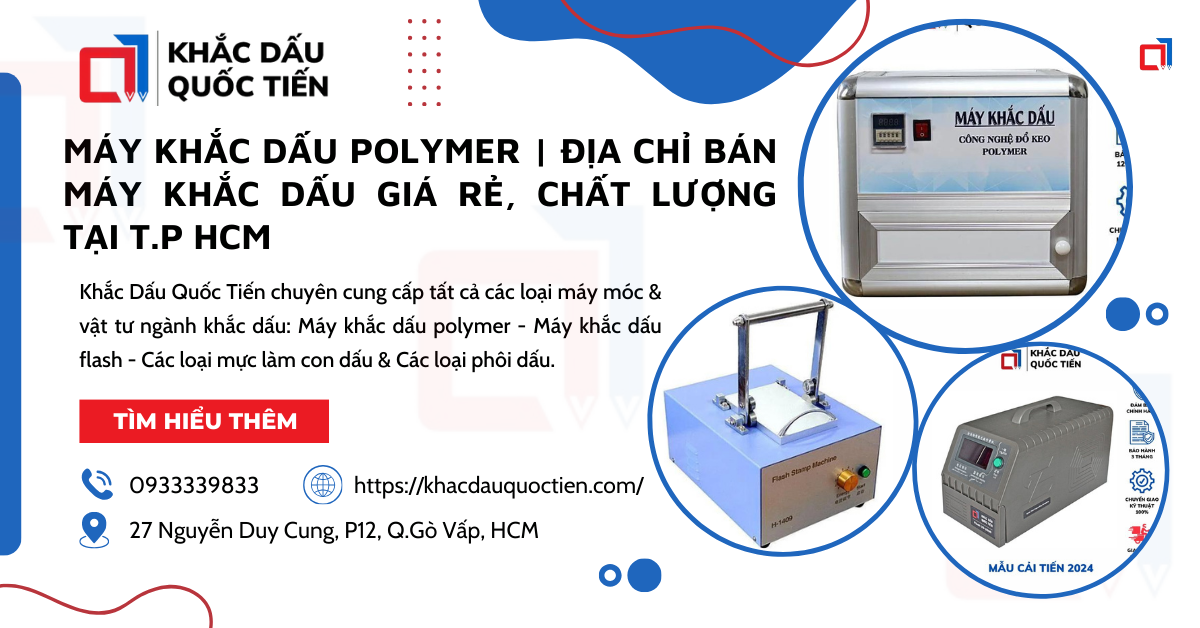 May Khac Dau Polymer Dia Chi Ban May Khac Dau Gia Re Chat Luong Tai TP HCM