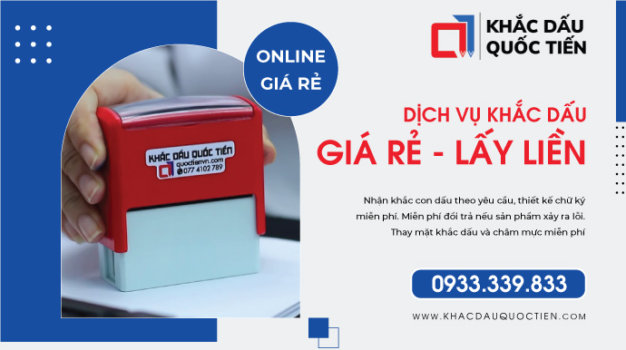 Dịch Vụ Khắc Dấu Giá Rẻ Chất Lượng | Khắc Dấu Quốc Tiến