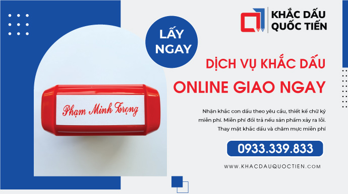 Dịch Vụ Khắc Dấu Làm Con Dấu Online Giá Rẻ | Khắc Dấu Quốc Tiến