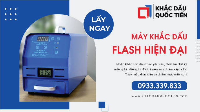 Máy Khắc Dấu Flash Công Nghệ Hiện Đại Tại Khắc Dấu Quốc Tiến