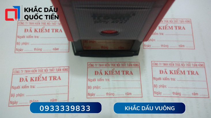 Khắc con dấu vuông theo yêu cầu | Khắc Dấu Quốc Tiến