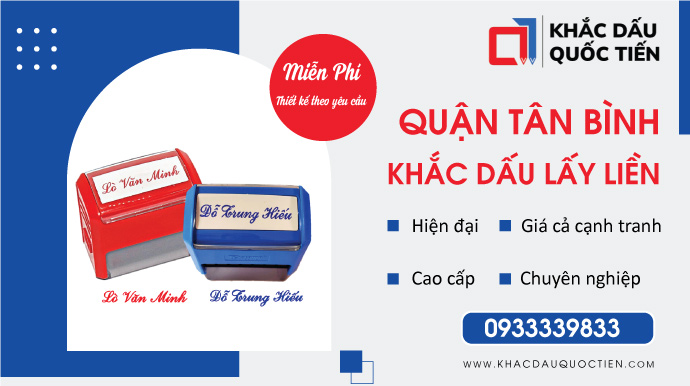 Dịch vụ khắc dấu tên quận tân bình | Khắc Dấu Quốc Tiến