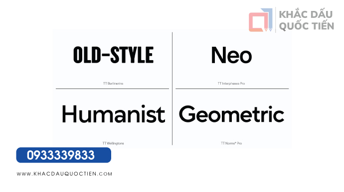 Nhom Font Sans serif Khong Chan Serif
