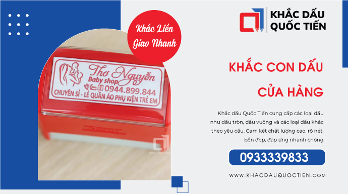 Các Mẫu Con Dấu Cửa Hàng Đẹp & Chuyên Nghiệp | Khắc Dấu Quốc Tiến