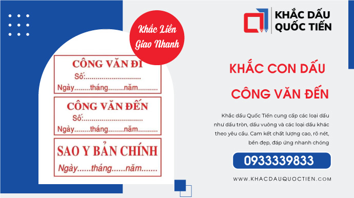 Khắc Dấu Công Văn Đến Giải Pháp Quản Lý Văn Bản | Khắc Dấu Quốc Tiến