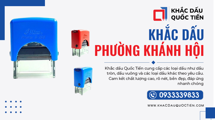 Khắc Dấu Phường Khánh Hội Lấy Liền Uy Tín | Khắc Dấu Quốc Tiến