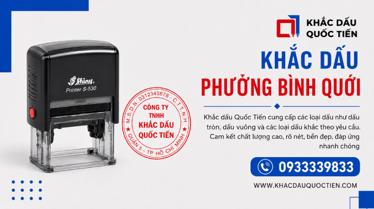 Khắc Dấu Phường Bình Quới Lấy Nhanh Trong Ngày 6 Khắc Dấu Phường Bình Quới Lấy Nhanh Trong Ngày | Khắc Dấu Quốc Tiến